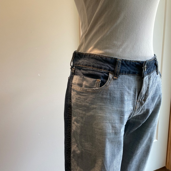 Ellus two tone straight leg mid rise jeans - Picture 6 of 8